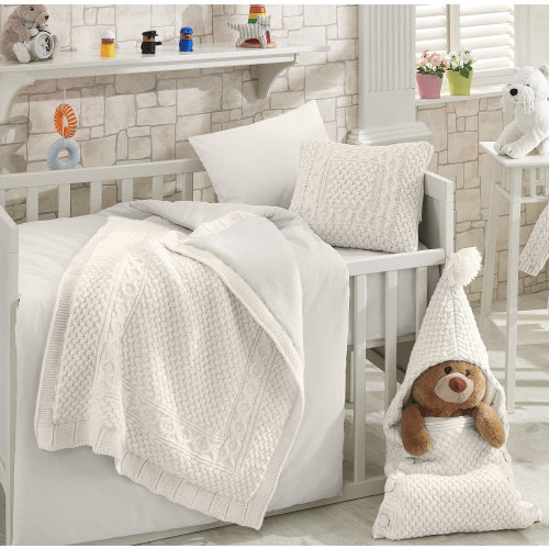 Greyleigh™ Baby & Kids Kingsley 6-Piece Merino Wool Blend Crib Bedding Set & Reviews | Wayfair