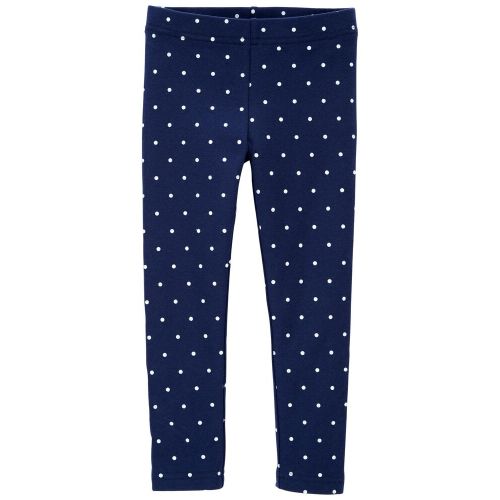 Baby Polka Dot Leggings - 3M - Navy