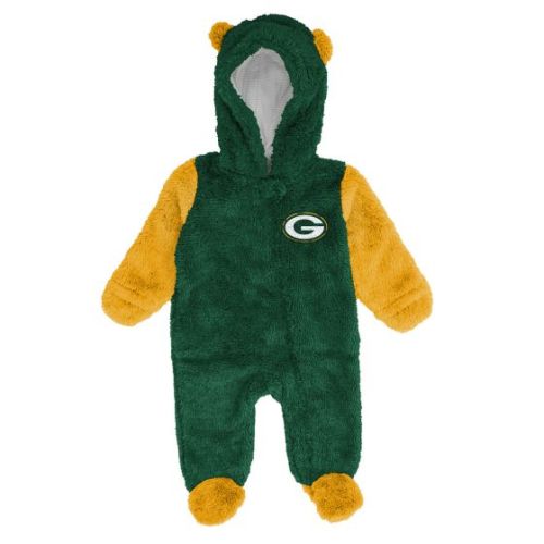 Green Bay Packers Newborn Stay Napping Fleece Bunting at the Packers Pro Shop