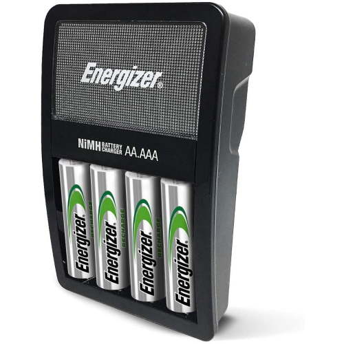 Energizer Rechargeable AA and AAA Battery Charger (Recharge Value) with 4 AA NiMH Rechargeable Batteries