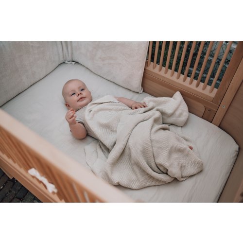 Wiegdeken Lisbon powder white