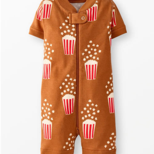 Baby 2-Way Zip Shortie Sleeper in Popcorn | Hanna Andersson