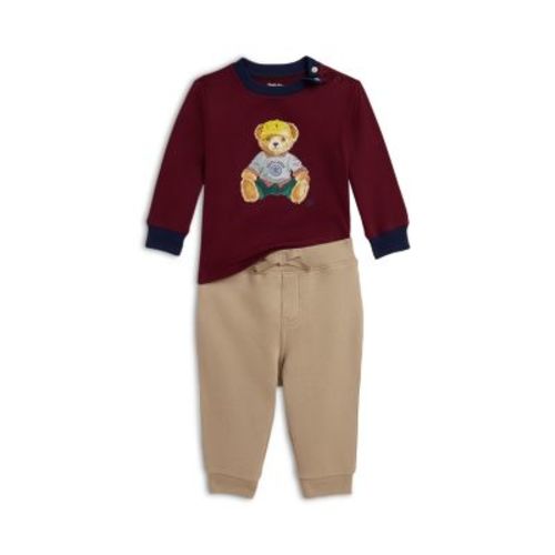Polo Boys' Polo Bear Jersey Tee & Fleece Pant Set - Baby