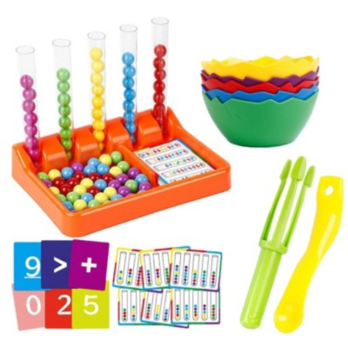 Etokfoks 83 Piece Color Sorting and Counting Toys Set for Toddlers Early Math Manipulatives Fine Motor Skills Preschool Learning