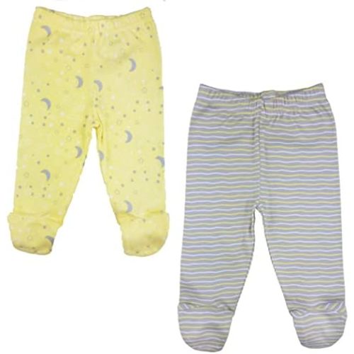 123 Bear 100% Cotton Baby Pants/Leggings with Footies 100% Cotton Unisex Boys Girls