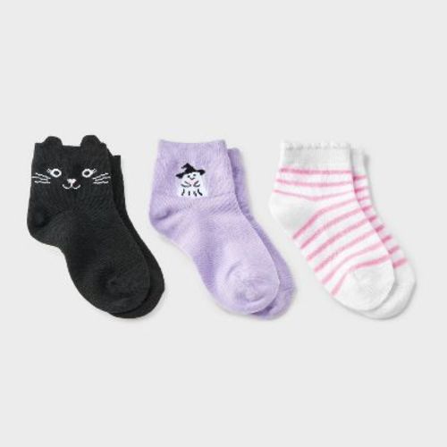 Baby 6pk Halloween Cat and Ghost Socks - Cat & Jack™ 12-24M