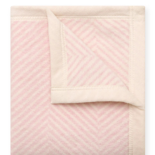 Harborview Herringbone Ballet Pink Mini Blanket