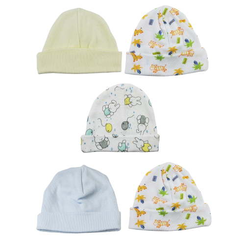 Bambini Boys Baby Caps (Pack of 5)