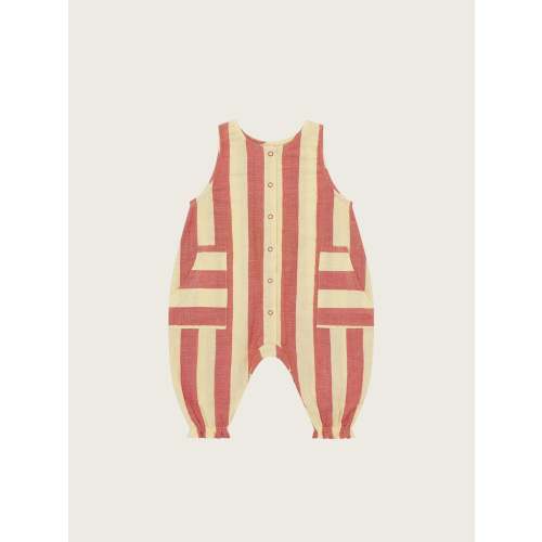 Tomato Stripes Jumpsuit | Organic Zoo