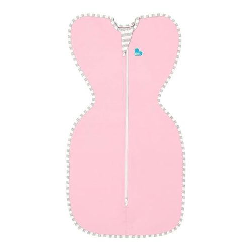 Love to Dream Swaddle UP, Dramatically Better Sleep, Allow Baby to Sleep in Their Preferred arms up Position for self-Soothing, snug fit Calms Startle Reflex, Pink, Small, 8-13 lbs