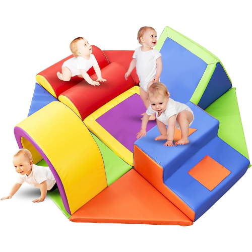 DEYGIA 11-Piece Foam Climbing Blocks for Toddlers 1-3