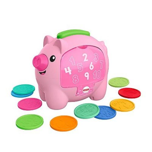 Fisher-Price Laugh & Learn Count & Rumble Piggy Bank Toy with Music & Motion