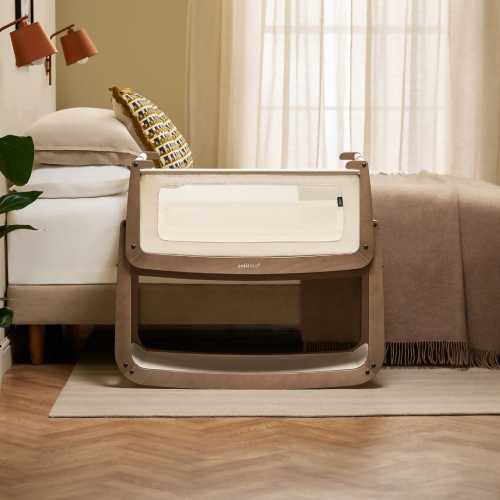 SnuzPod5 Bedside Bassinet Walnut