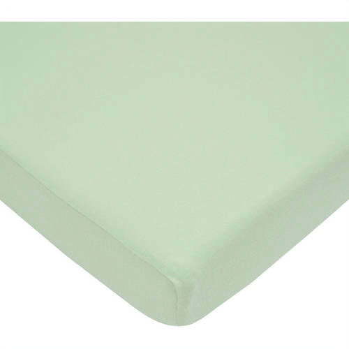 American Baby Company 100% Natural Supreme Cotton Jersey Knit Fitted Portable/Mini-Crib Sheet, Celery, Soft Breathable, for Boys and Girls