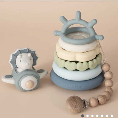 Dino Stacking Teething Rings