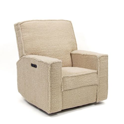 Storkcraft Texas Nursery Power Recliner Swivel Glider - Vanilla Fleece