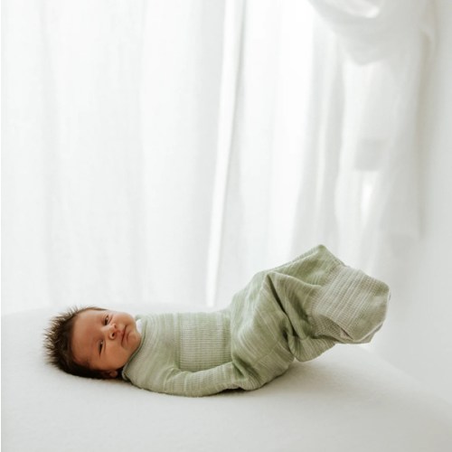Bamboo Blend Mint Swaddle Sleep Sack - Small ( 6-12 pounds)