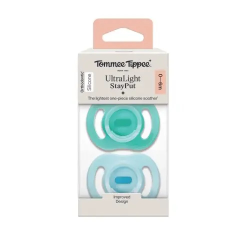 Buy Tommee Tippee Ultralight Soother Day 0-6 Months 2 Pack online at Chemist Warehouse