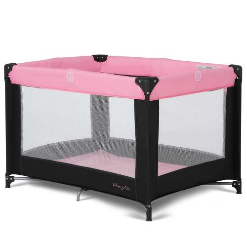 Zazzy Portable Playard with Bassinet in Pink