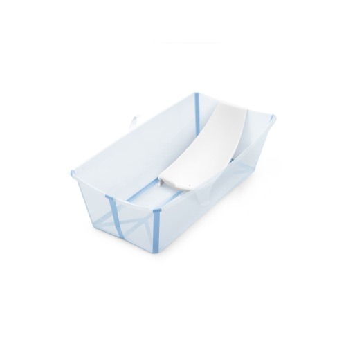 Flexi Bath® Extra Large Foldable Baby Bath Tub with Temperature Plug & Infant Insert, One Size