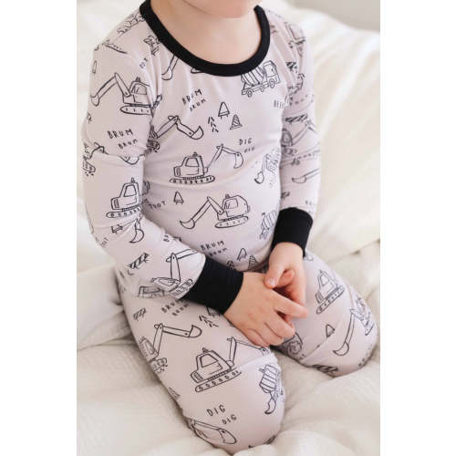 Doodle Dozers Two Piece Pajama Set