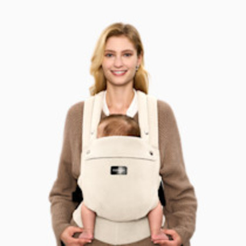 Momcozy Baby Carrier with Natural Cotton Linen - Cream