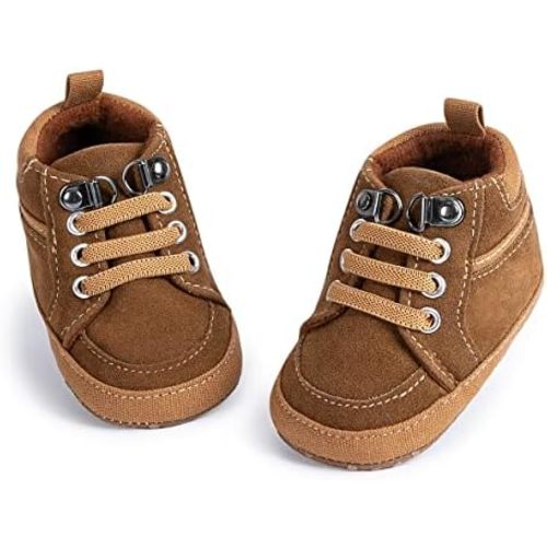 CENCIRILY Baby Boys Girls High Top Sneakers Soft Soles Anti Skid Infant Ankle Shoes Toddler Prewalker First Walking Crib Shoes