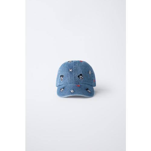 MICKEY MOUSE © DISNEY EMBROIDERED DENIM CAP - Blue | ZARA United States