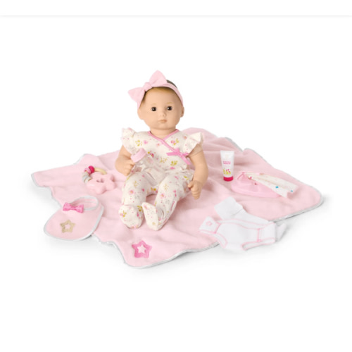 Bitty Baby® Doll #2 with brown hair Care & Play Set
