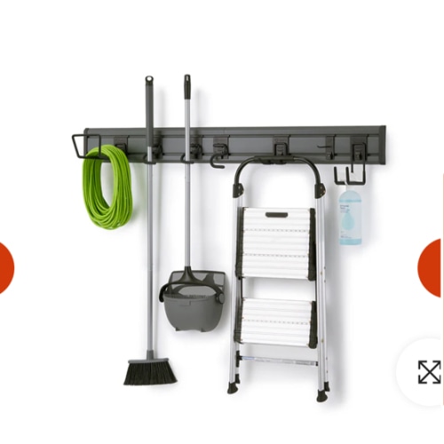 TRINITY® | 9-Piece Storage Track | w/ Hooks | Gray – TRINITY® International Industries