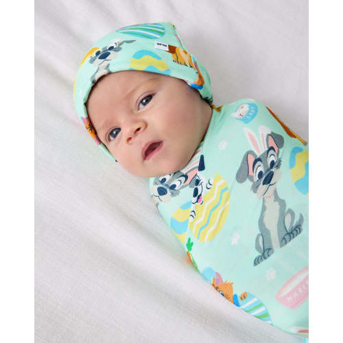 Disney Peekaboo Pets Swaddle & Hat Set | Little Sleepies