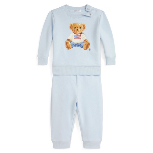 Kids' Polo Bear 2-Piece Fleece Sweatshirt & Pants Set