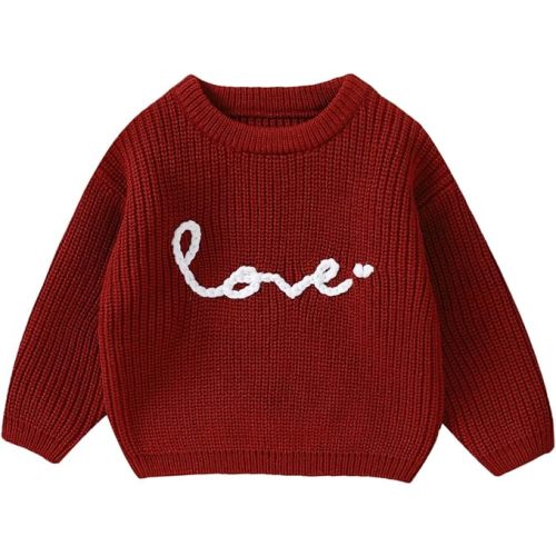 Infant Baby Boy Girl Oversized Knit Sweater Chunky Long Sleeve Pullover Sweater Shirts Warm Fall Winter Tops Clothes
