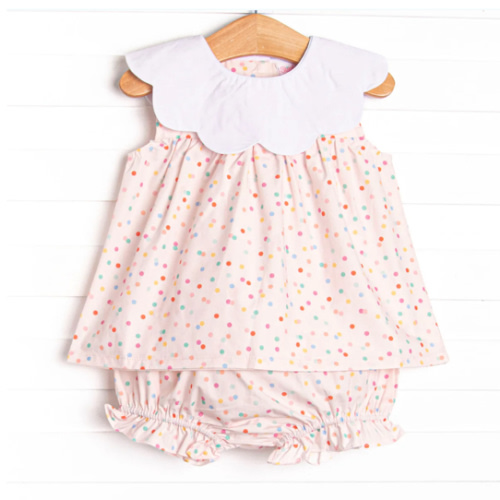 Ditsy Dots Diaper Set, Pink – Stitchy Fish