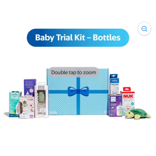 Baby Trial Kit of Bottles, Samples from 7 Brands, Various Features and Colors