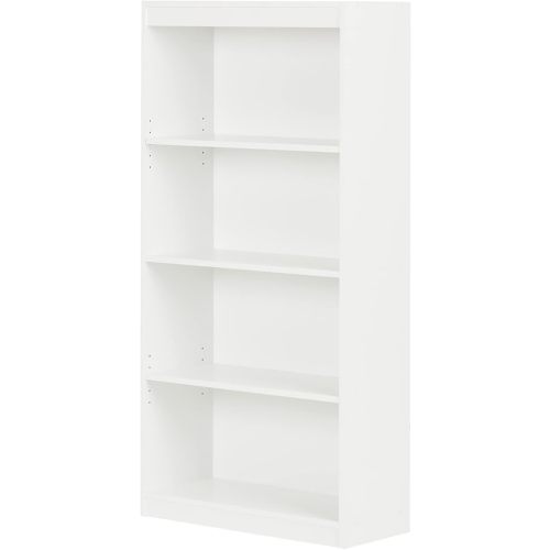 South Shore 4-Shelf Bookcase Pure White