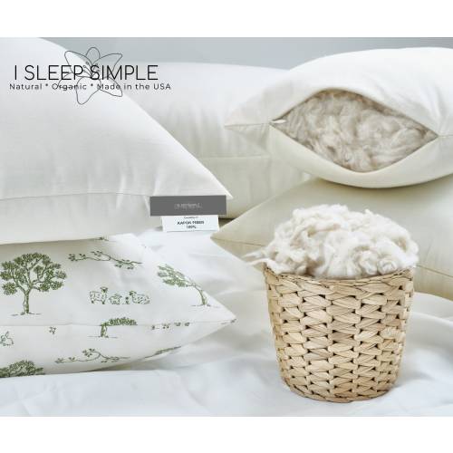 Kapok Pillow Adjustable Vegan Down Soft Support