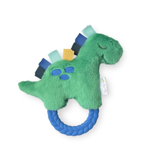 Ritzy Rattle Pal™ Plush Rattle Pal with Teether - Dino
