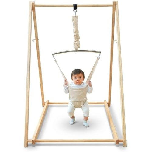 Avenlur Tulip Baby Bouncer - Foldable Baby Jumper with Stand - Self Standing Bouncer for Children 6 Months to 3 Years - Baby Bouncer Seat (Gray)