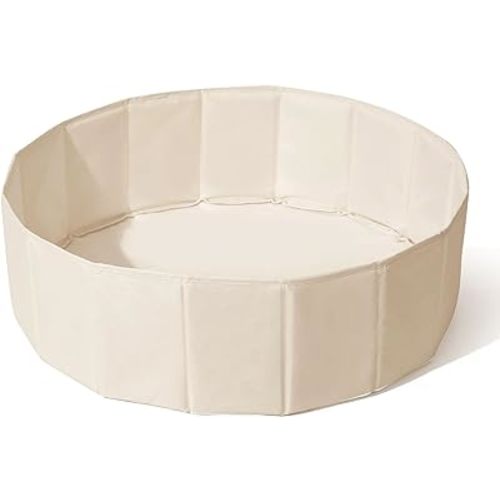 Ball Pit for Toddlers Babies Dogs Cats Iinfant Children, Foldable Ball Pits Play Tent, Crawl Playpen Ball Pool with Storage Bag, Surprise for Boys Girls Festival (Balls Not Included), Beige