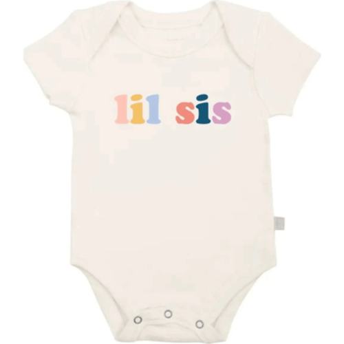 Organic Baby Graphic Bodysuit | Lil Sis, 0-3M