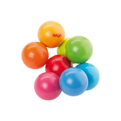 Wooden Baby Teething Toy Magica, Sensory Grasping Rattle for Babies 6-24 Months, Safe & Colorful Sensory Toys for Babies and New Baby Gift