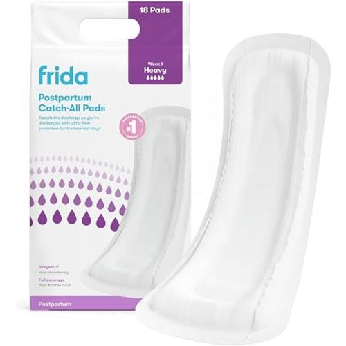 Frida Mom Postpartum Pads, Leak Proof Feminine Care Maxi Pads, 6 Layers