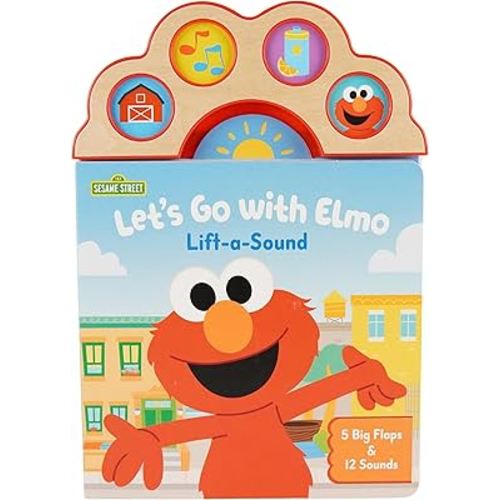 Let's Go With Elmo - A First Lift-a-Flap Sound Book for Babies and Toddlers