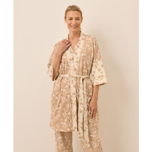 Women’s Staycation Short Robe made with Organic Cotton | Pact