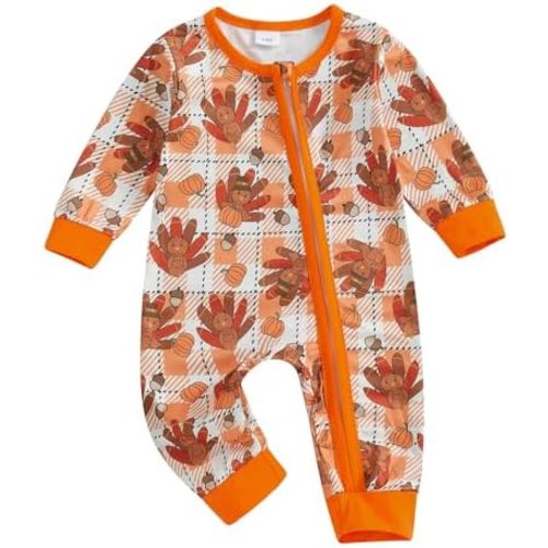 Ledy Champswiin Newborn Baby Boy Girl Romper Cute 3 6 12 18 Months Infant Fall Clothes Diagonal Zip-up Jumpsuit Outfit