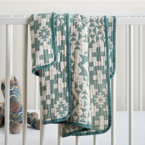 BLUE RIDGE ORGANIC COTTON BABY BLANKET