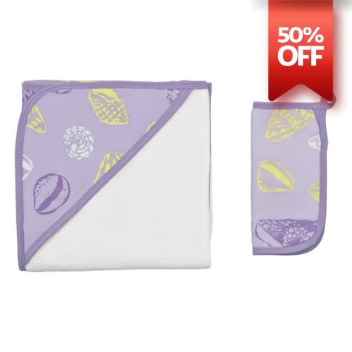 Shell Pop Hooded Towel Set