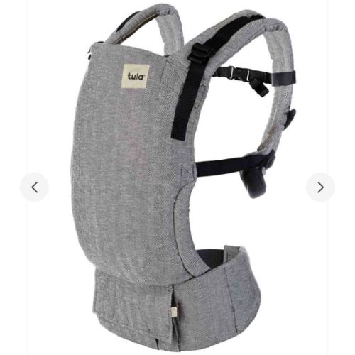 Natural Linen Baby Carrier - Free-To-Grow Ash Grey – Baby Tula – Baby Tula US