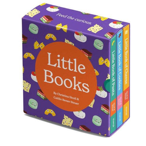 Little Books Culinary Collection Future Foodie 3 Board Book Box Set Pasta Cookies Cheese Phonics and Rhymes Baby Shower Gift 0-12 Months Toddler Book Ages 1-4 Years